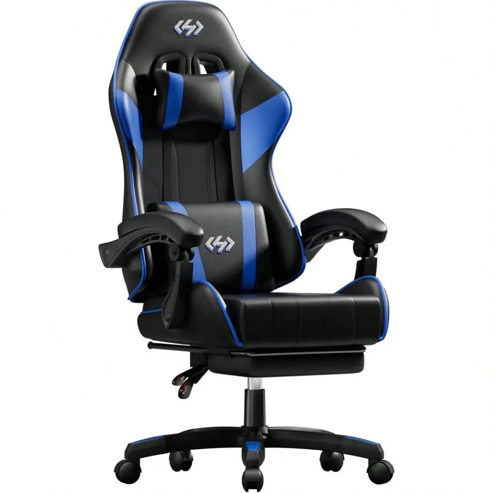 Sedia da Gaming con Cuscino a Molle Insacchettate, Sedia per Videogiochi, Sedia da Computer per Gaming, Sedie Ergonomiche con Poggiatesta e Supporto Lombare