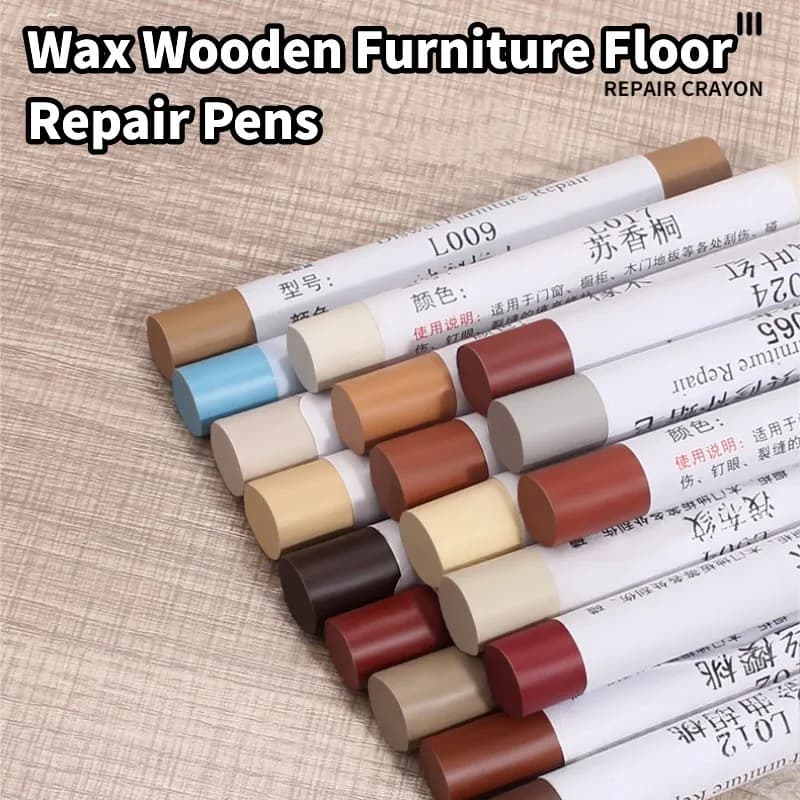 Waterproof wooden furniture floor repair pen, damaged scratch materials, doors and windows, paint pad for home improvement