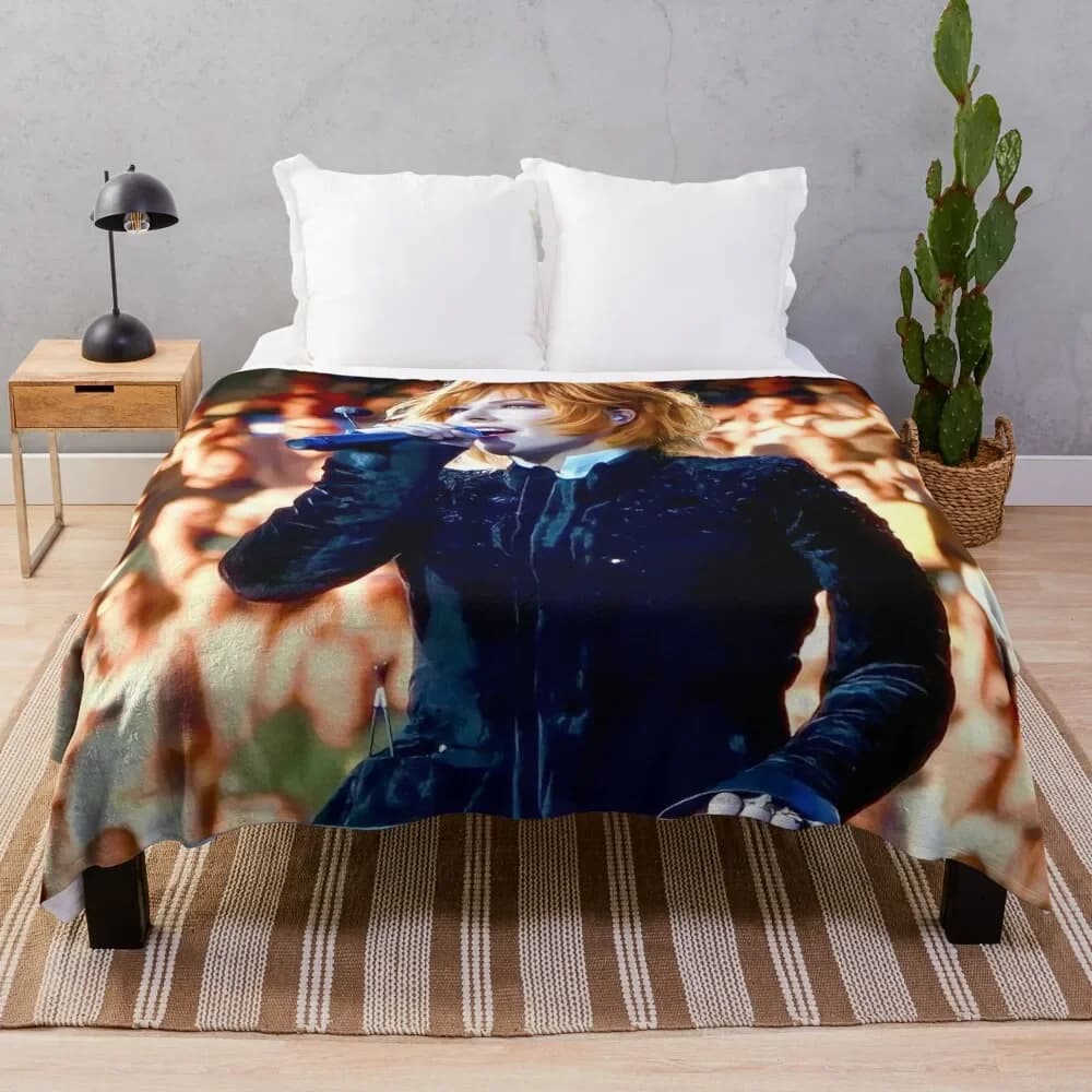 Myl? ̈ne Farmer Nevermore concerto 2024 Coperta da tiro Sacco a pelo peloso Coperte da tiro extra large Coperte in tessuto di flanella polare