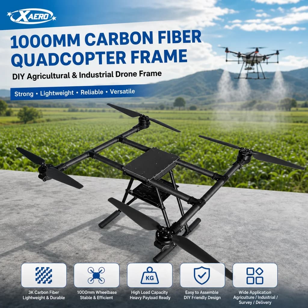 XAERO DIY 1000mm Carbon Fiber Quadcopter Frame for Agricultural Industrial Drone UAV