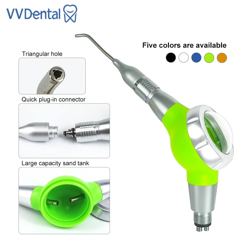 VVDental Lucidatore ad Aria per Denti, Sabbiatrice per Sbiancamento, Air Prophy Jet, Lucidatore ad Acqua Spray, Strumento Odontoiatrico per Dentisti