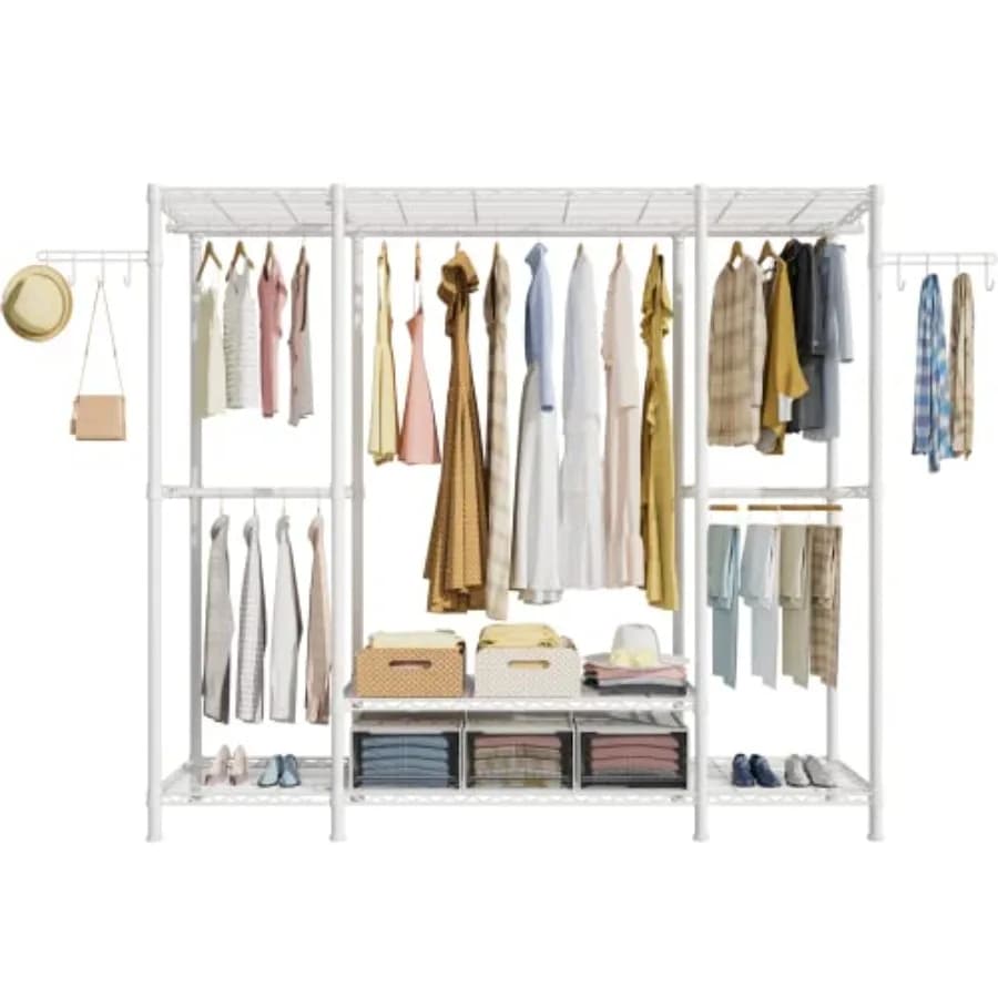 4 Levels Armadio E3 Organization System, Resistant Wallet with 5 shelves, Organizer and Metal Storage System