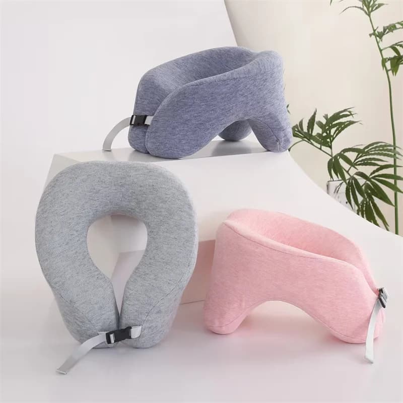 Cuscino per il pisolino in Memory Foam per la pausa pranzo da viaggio cuscino per il collo della scrivania a forma di U cuscino per il riposo del sedile cuscino per dormire