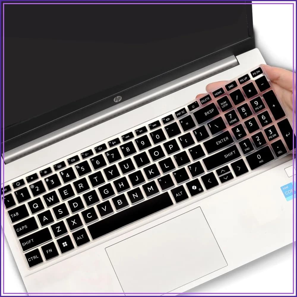 Silicone Keyboard Cover for HP 15.6-inch Laptops 2024-2026, 15-fc/fd Series, Ultra-Thin, Waterproof & Dustproof