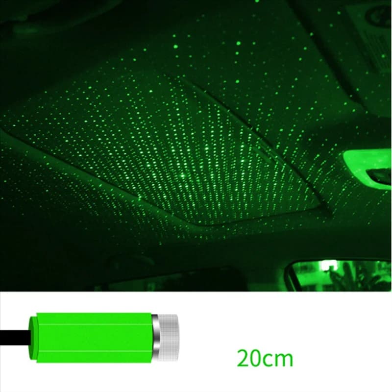 RMWIN-Mini LED per tetto auto stella luce notturna proiettore atmosfera galassia lampada USB decorativa per la decorazione del soffitto della stanza del tetto dell'auto