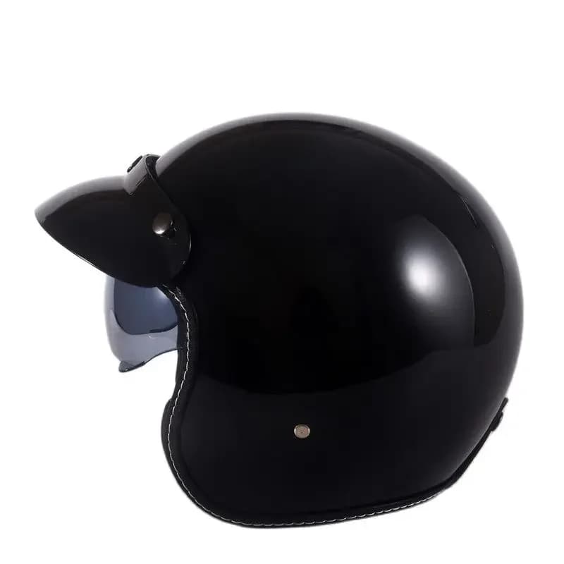 Motorcycle Helmet Electric Bike Helmet Open Helmet with Dark Lens Man Woman Scooter Motorcycle Bike Helmet Size XS ECE