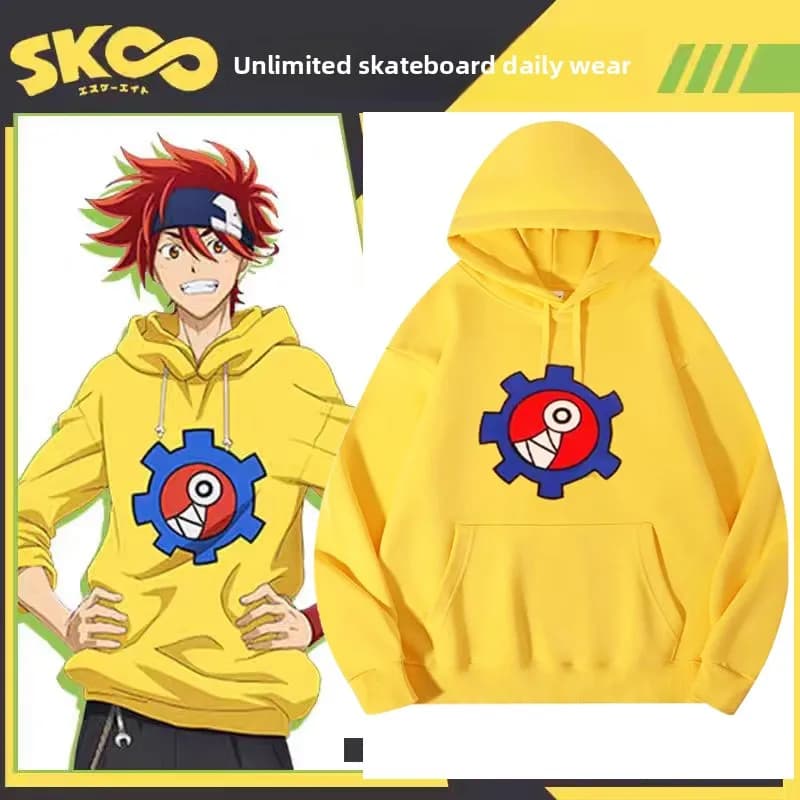Felpa con Cappuccio in Cotone, Comoda, per Skateboard, Cosplay, Costume Anime, Stampa Giovanile, Stile Studentesco
