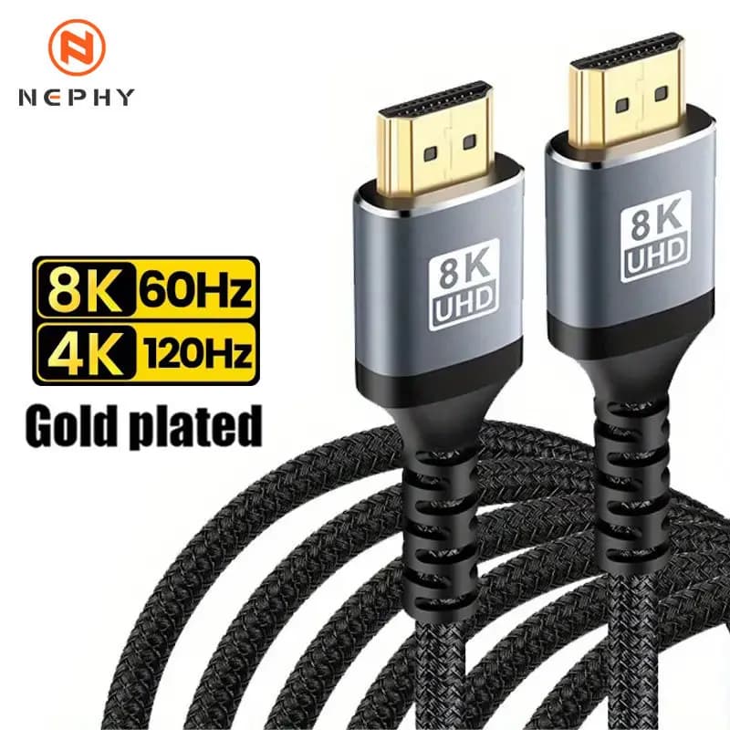 Cavo HDMI 8K ad alta velocità 48Gbps HDMI 2.1 Cavo video hdmi a hdmi ad alta definizione 1m 2m 3m 5m 7m per monitor HDTV PS4/PS5 Xbox