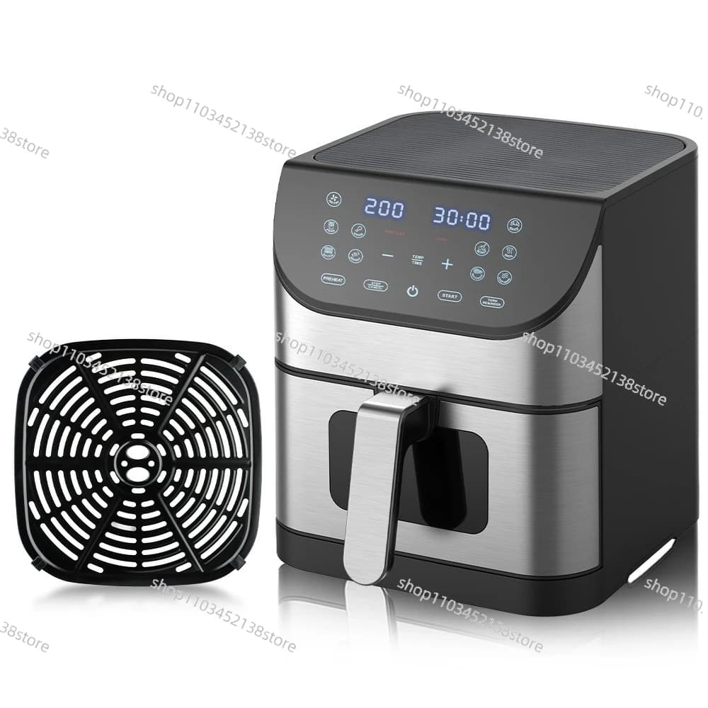 6L Capacity Visual Air Fryer LCD Touch Household Multi-function Electric Fryer