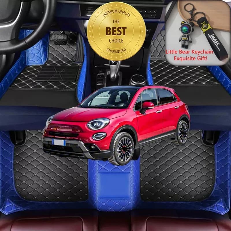 Misura su misura per Fiat 500X SUV 2014-2026 Tappetini per auto Accessori per auto di lusso Tappetini per tappeti per auto Tappeti per guida a sinistra/destra