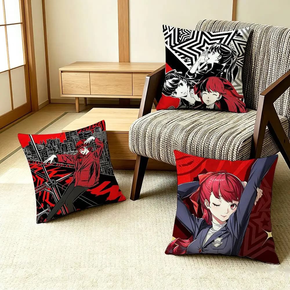 COOL K-Kasumi Persona Yoshizawa 5 Pillow Case Pattern Printed Pillowcase For Living Room Sofa Cushion Cover
