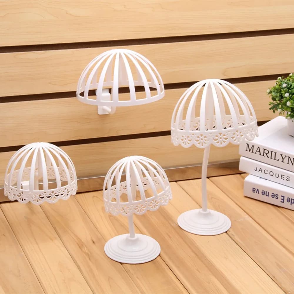 New 20cm Cap Holder Rack Plastic Hollow Wigs Show Display Stand Drying Shelf Display Tools Dome Hat Rack Adult