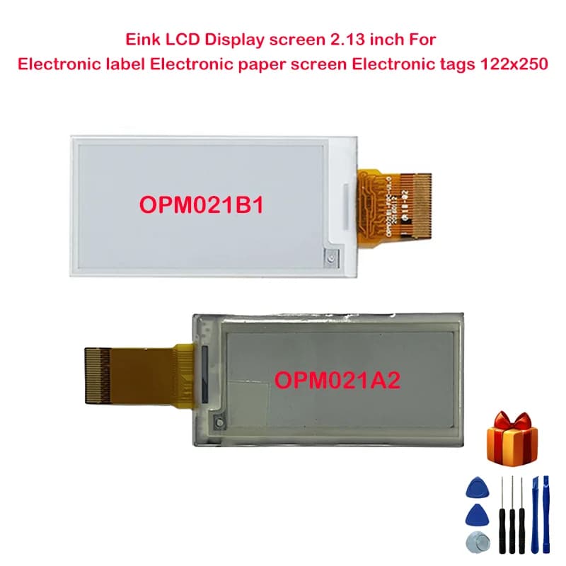Schermo LCD Eink da 2,13 pollici Per etichette elettroniche Schermo elettronico in carta Etichette elettroniche 122x250