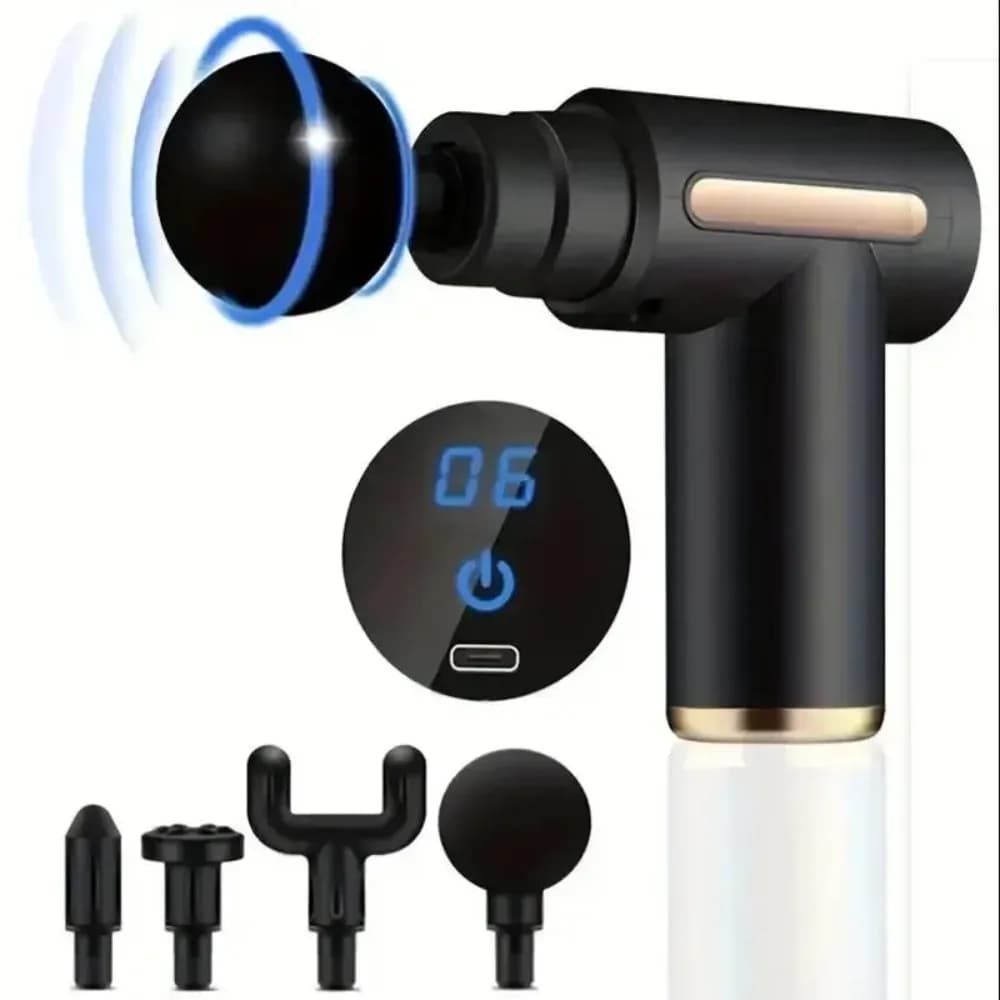 Mini Muscular Massage Gun, Deep Percussion Portable Massage Massage, Manual Device to Relieve Pain, Collo, Spalle and Gambe