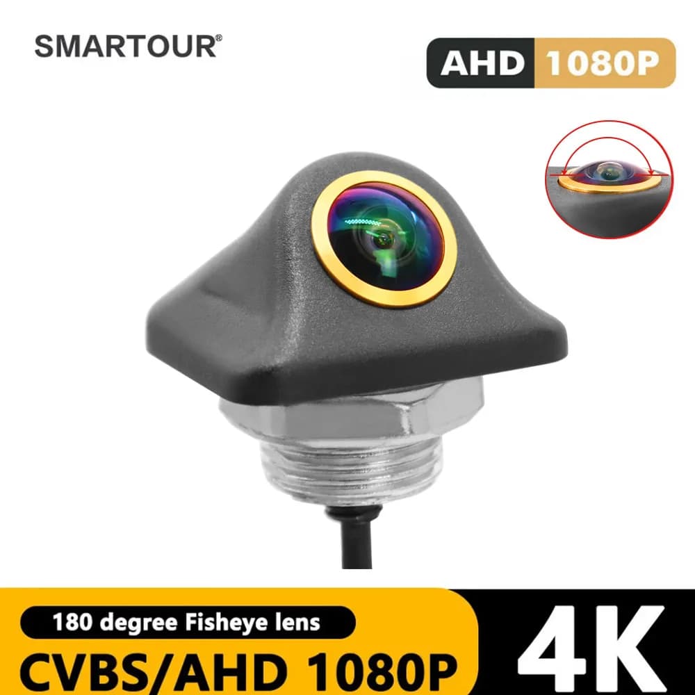 Smartour 4K retromarcia camera for car camera for parking Universal Backup HD night vision grandangular Golden Fisheye HD camera for retromarcia