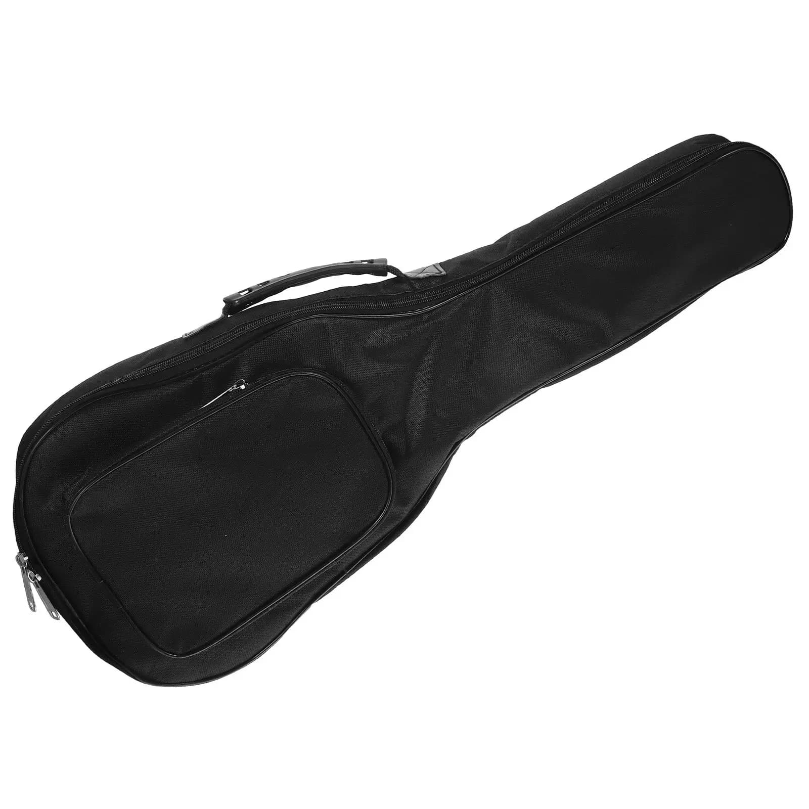 Borsa a tracolla per ukulele, robusta, imbottita in spugna, con cerniere rinforzate, comoda maniglia laterale, ideale per la casa.