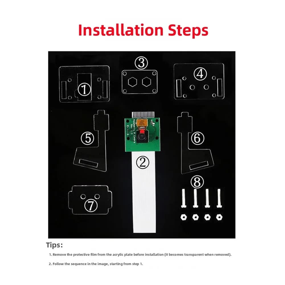 For Raspberry Pi 3 1080P Video Module OV5647 Camera Module For Outdoor Monitoring 1080p Video Recording Camera