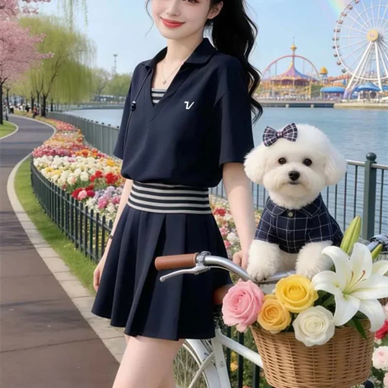 Summer Golf Wear Women 2026 High Quality Golf Suits Fashion Polo Shirt + Golf Skirt New Two Piece Set Women Golf Clothing