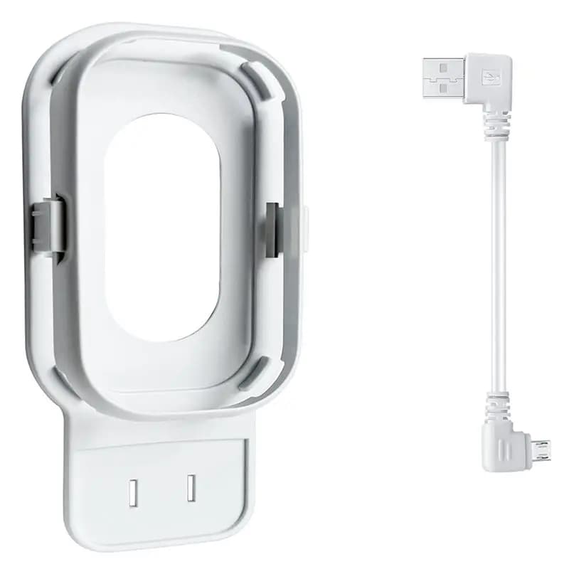 diPUBLICITY diBlink Sync module support to be mounted on wall socket for internal/external security cameras - Main module support with short cable
