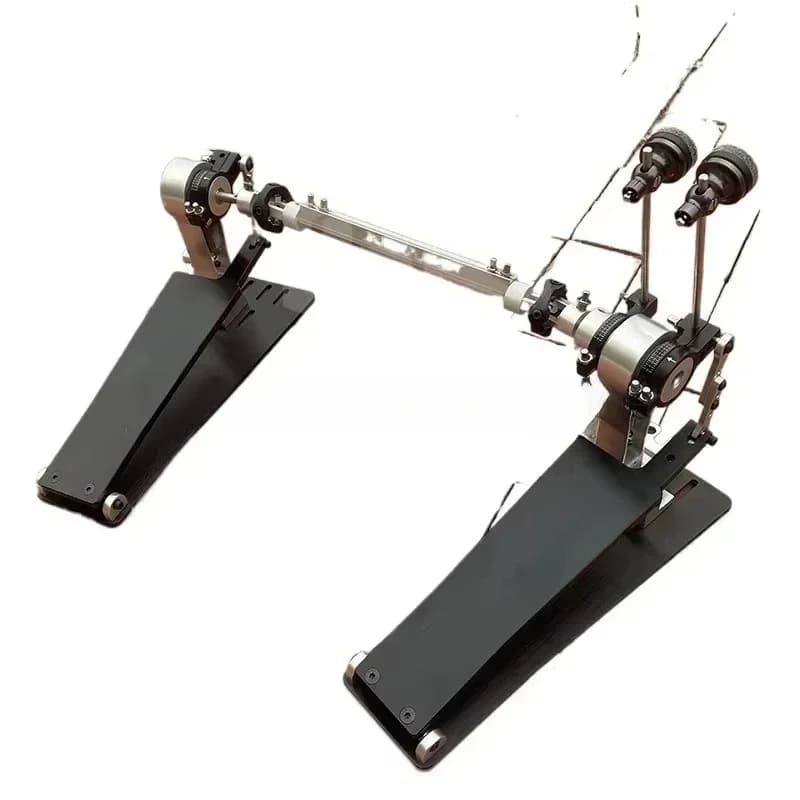 Tavola lunga Speedy Albero di trasmissione diretto Taglio CNC Pedale jazz artigianale Lega di alluminio potente Doppio pedale calcio basso doppio pedale