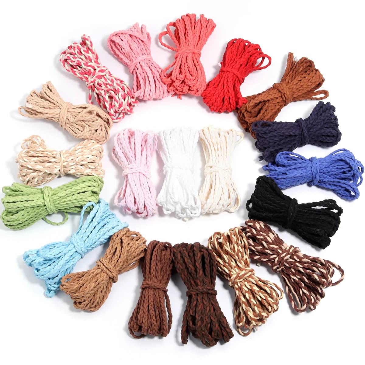 5yards/roll 6mm velluto coreano corda intrecciata a tre fili per la creazione di gioielli accessorio per bracciale con perline artigianali fatti a mano fai da te