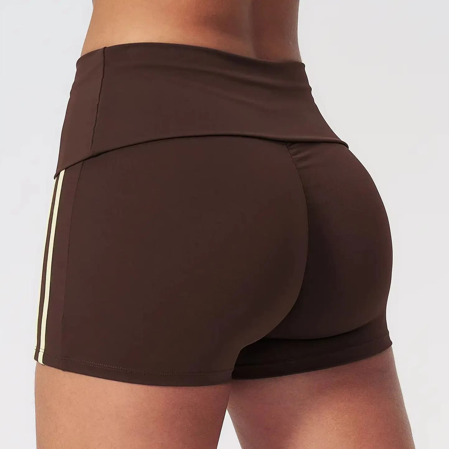 Pantaloncini Yoga Donna a Vita Alta, Sportivi, per Fitness, Ciclismo, Corsa, Palestra, con Effetto Push-Up e Sollevamento Glutei