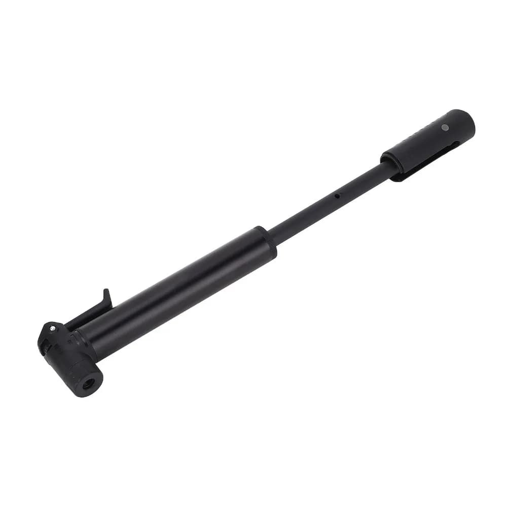 Portable Bike Pump Mini Aluminum Alloy, Plastic Cycling Pump with Frame Mounting Bracket Black Road Bike Pump