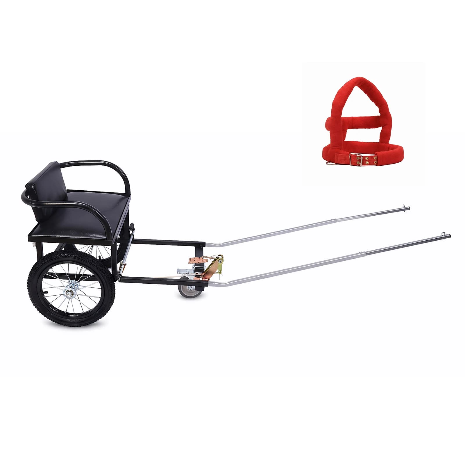 Passeggino per cani con sedile, doppio freno, portata 40-60 kg, ideale per portare i tuoi animali a spasso o al supermercato
