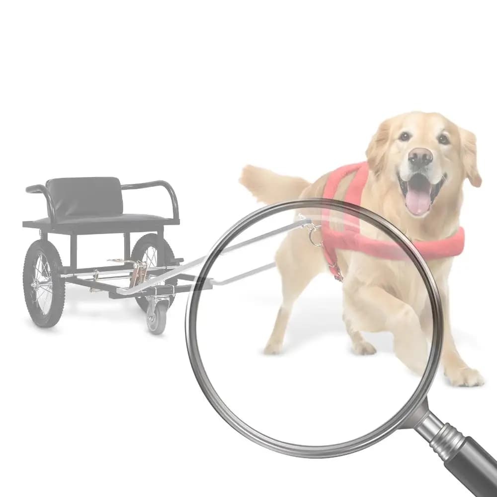 Passeggino per tirare cani con doppio freno da 40-60 kg per proprietari di prendere animali domestici per fare shopping Carrello per tirare cani con rimorchio per cani con sedile