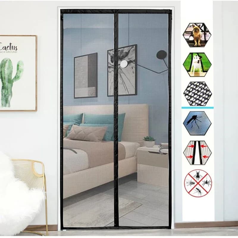 Anti-slip curtain, high-end magnetic screen door, home bedroom encrypted partition, custom screen window in summer