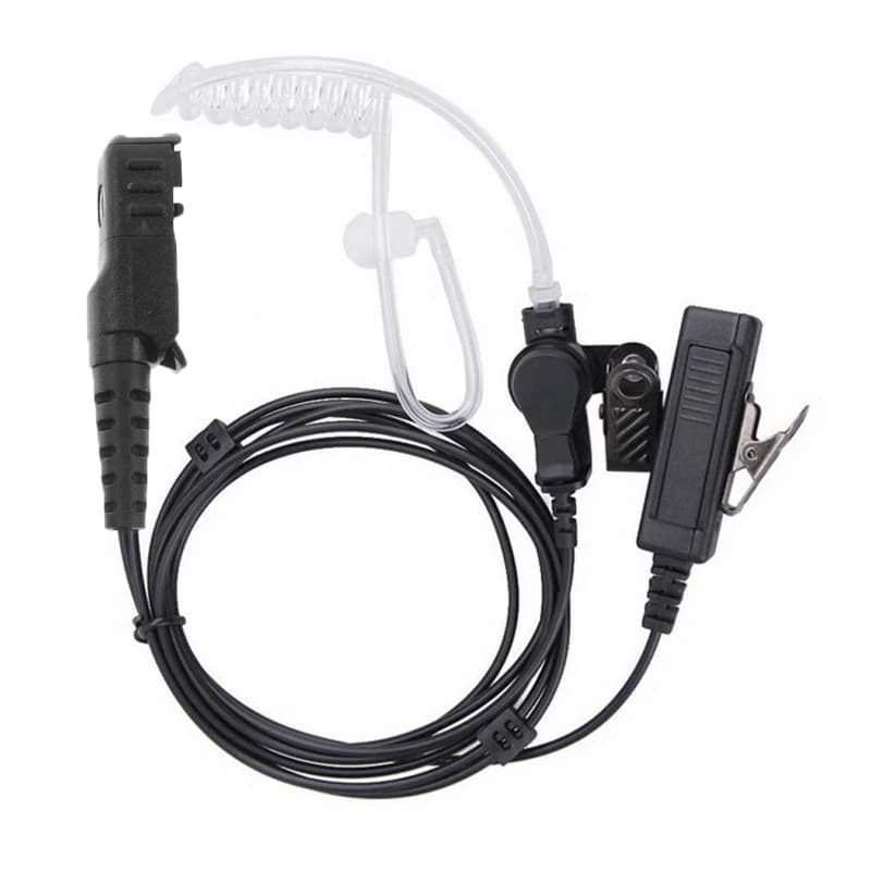 Auricolare con Tubo Acustico e Microfono PTT per Radio Motorola MTP3500 MTP3550 MTP3250 MTP3200 MTP3150 MTP3100 DEP550 Walkie Talkie