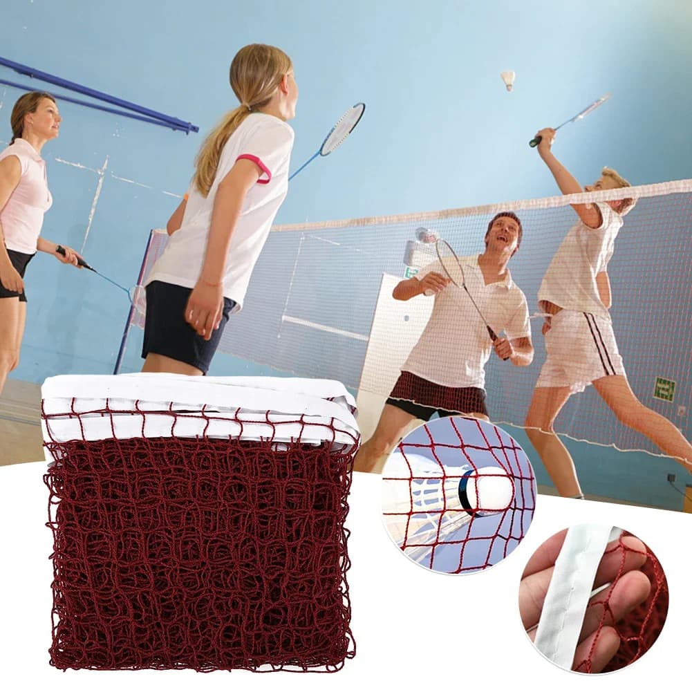 Spare net for badminton in polypropylene Easy installation Spare badminton net for badminton, tennis, volleyball