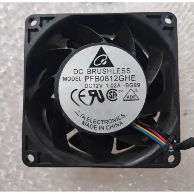 Per Delta Electronics PFB0812GHE BG99 ML310e Gen8 V2 686749 -001 DC 12V 1.02A 80x80x38mm Ventola di raffreddamento del server