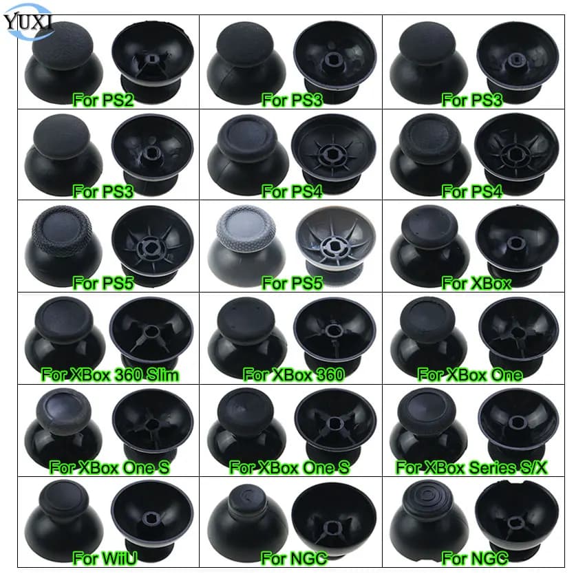 YuXi 2 pz per XBox One S/X Controller Joystick analogico Thumb Stick tappi cappello a fungo Rocker Cap per PS5 PS4 PS3 PS2 per NGC Wiiu