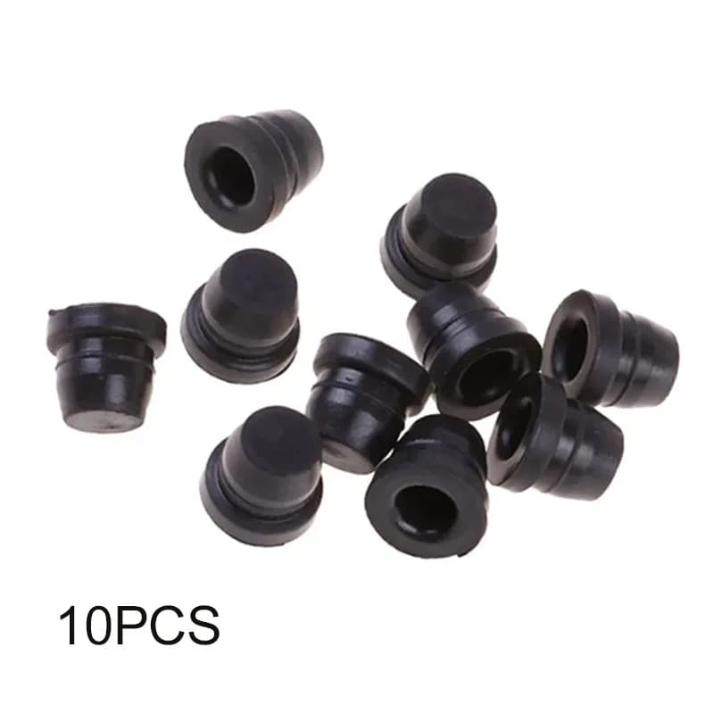 10pcs Brake Upper Lower Pump Caliper Exhaust Screw Dust Cover Rubber Disc Brake Pump Waterproof Cap for Scooter Motorcycle