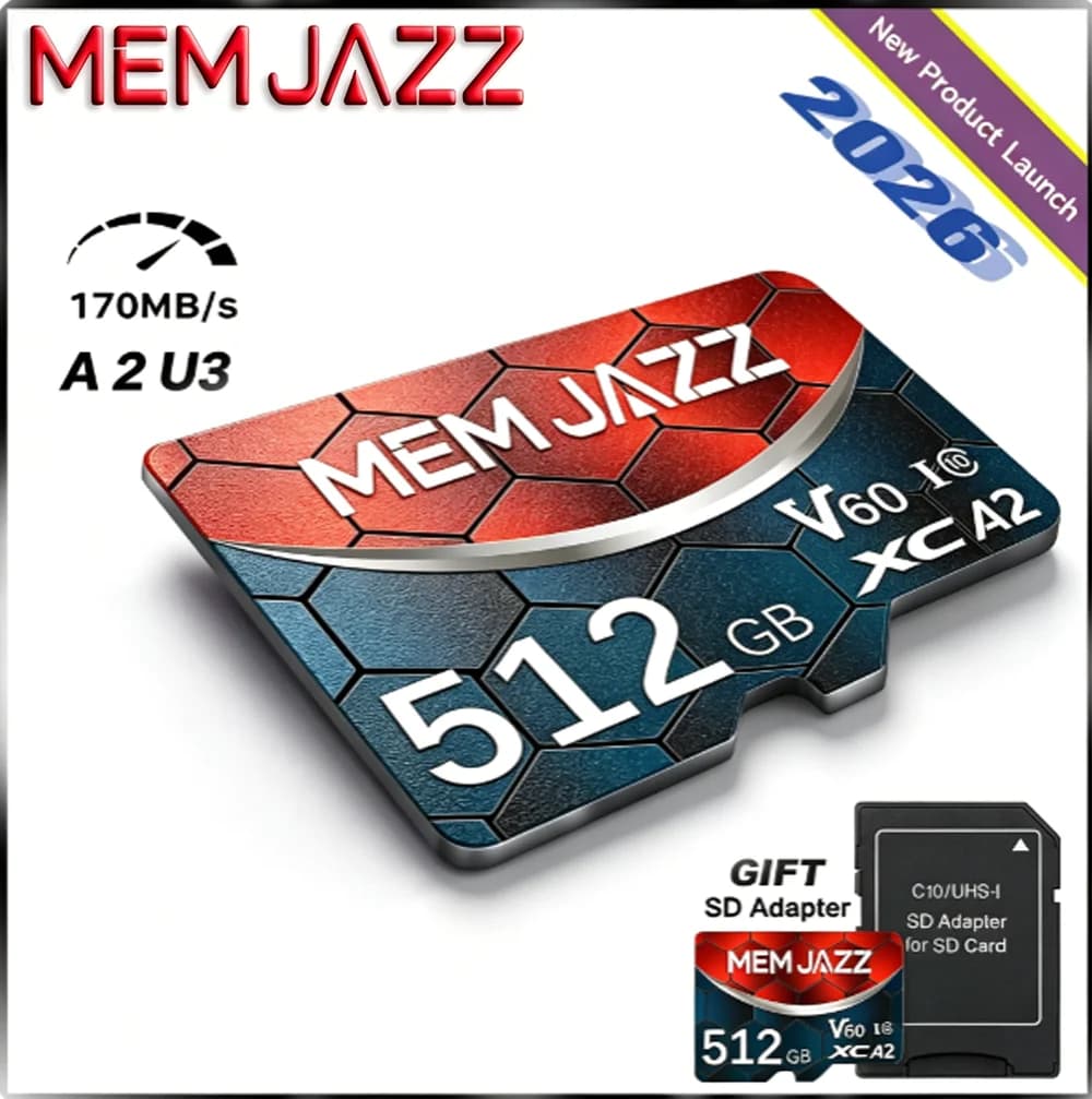 Micro TF SD 64GB 128GB 256GB 512GB SD Card Memory Card U3 V30 A2 Top Quality For Surveillance Camera Continuous Recording