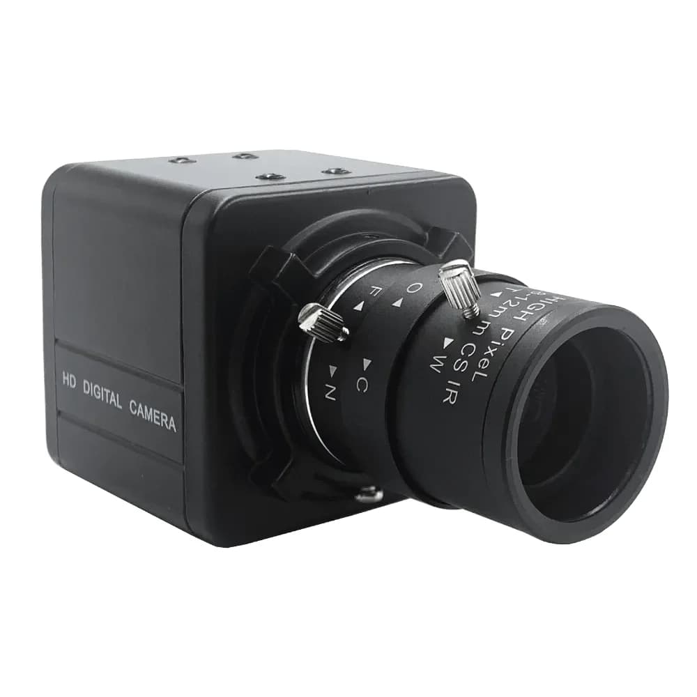 Telecamera USB Mini con Global Shutter 1080P 2.0MP, 1920*1080 272fps, Sensore CMOS a Colori 1/2.8\", Webcam con Lente Varifocale CS 2.8-12mm, Filtro IR 650nm