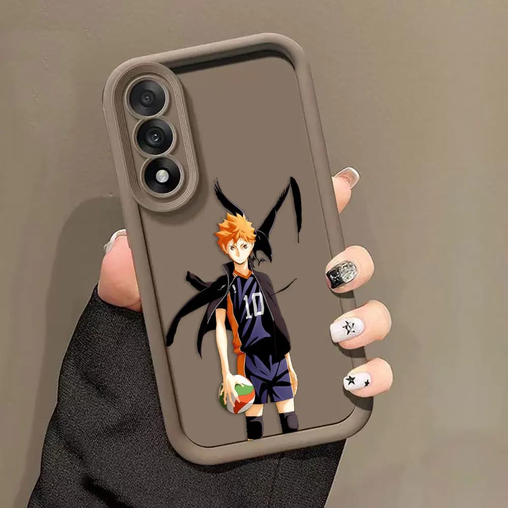Cover per telefono H-Haikyuu School Volleyball per Redmi NOTE 15 13 14 8 9 9S 10 10S 11 11S 11T 12 PRO PLUS, custodia in TPU fai da te