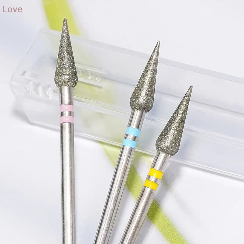 Fresa per Unghie a Punta Affilata per Cuticole, Professionale in Carburo, per Rimozione Gel Polish, Strumento Durevole per Manicure, per Tecnici delle Unghie