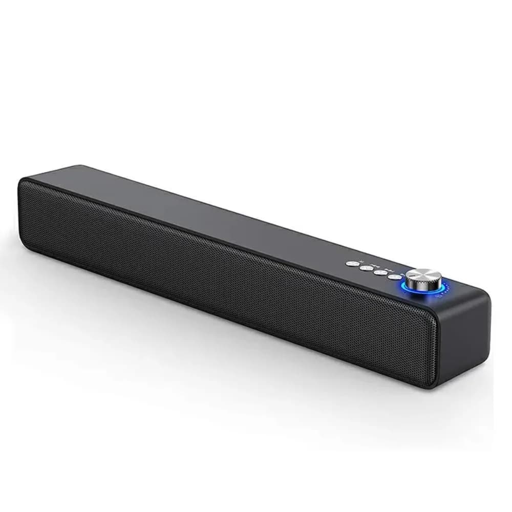 NUOVA barra audio A35, altoparlante stereo con barra surround stereo per casa intelligente BT 5.2 wireless da 10 W per mini proiettore, PC, altoparlante TV HiFi per smartphone
