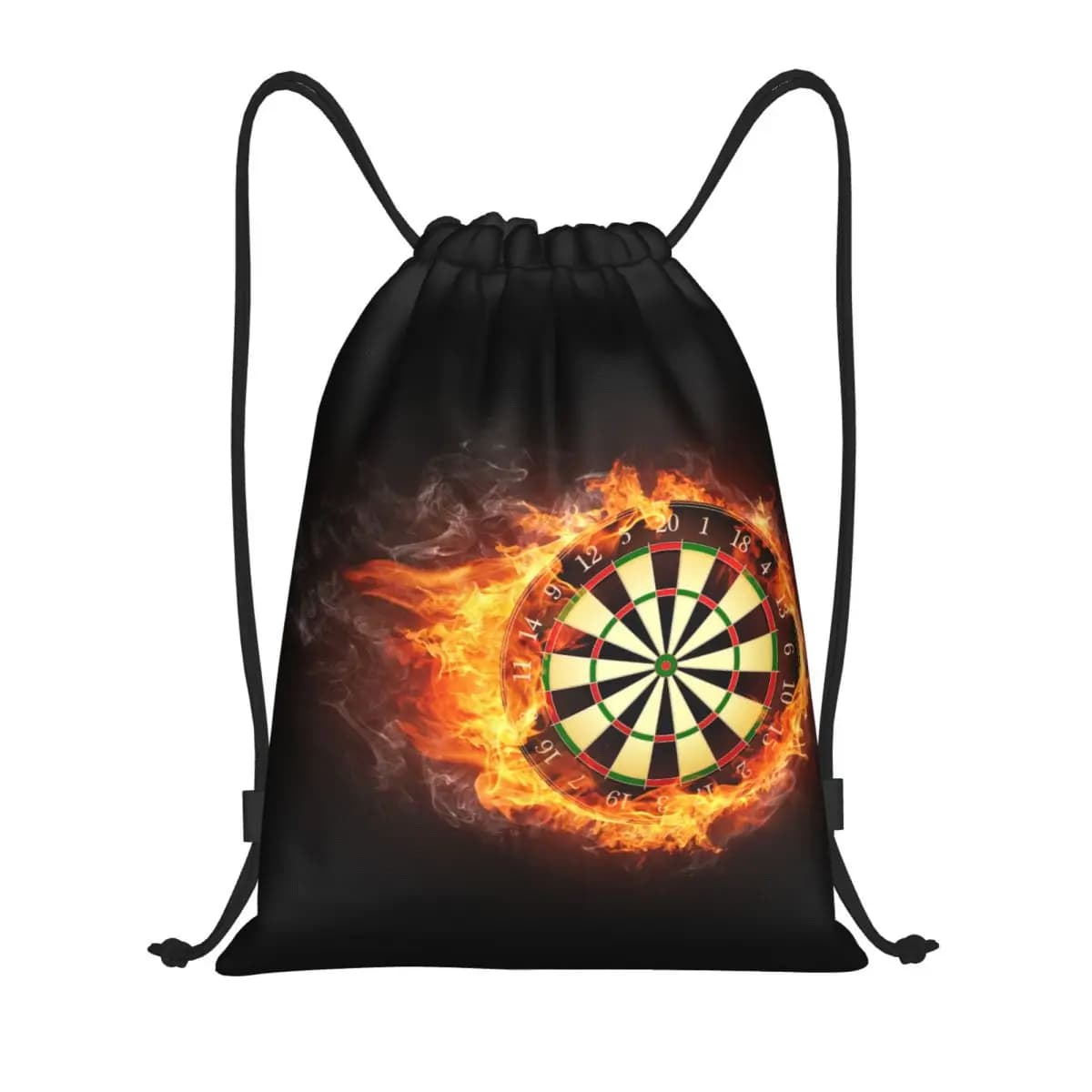 Borsa con coulisse personalizzata per freccette in fuoco per lo shopping Zaini da yoga Donna Uomo Freccia Tiro con l'arco Bersaglio Sport Palestra Sackpack