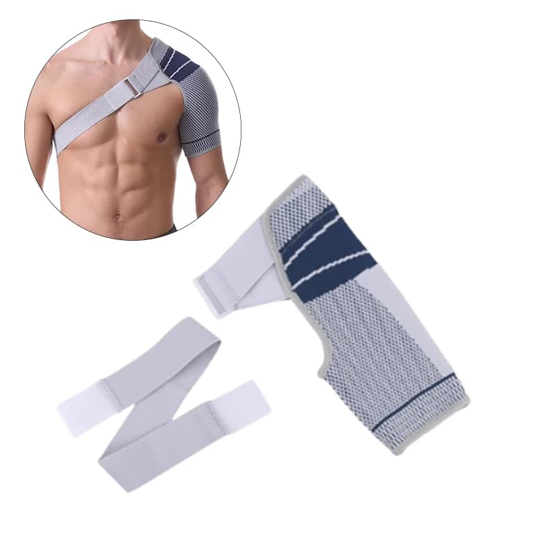 Tutore di supporto per polsino del rotatore strappato Supporto per spalla regolabile Cintura Fascia per cintura Avvolgente Maniche a compressione Protezione per tutore posteriore