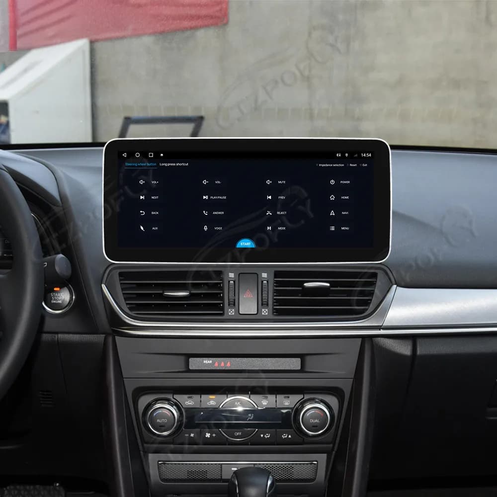 12.3" Car Radio For Mazda CX-4 2014-2021 GPS Navigation Multimedia Stereo Player Carplay Unit Qualcomm AI Ultra-Thin Screen