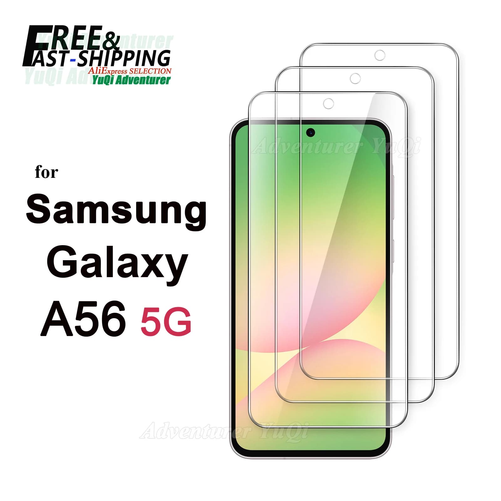 1-4 pezzi protezione schermo per Samsung Galaxy A56 5G vetro temperato HD Crystal Mica 9H custodia antigraffio friendly trasparente