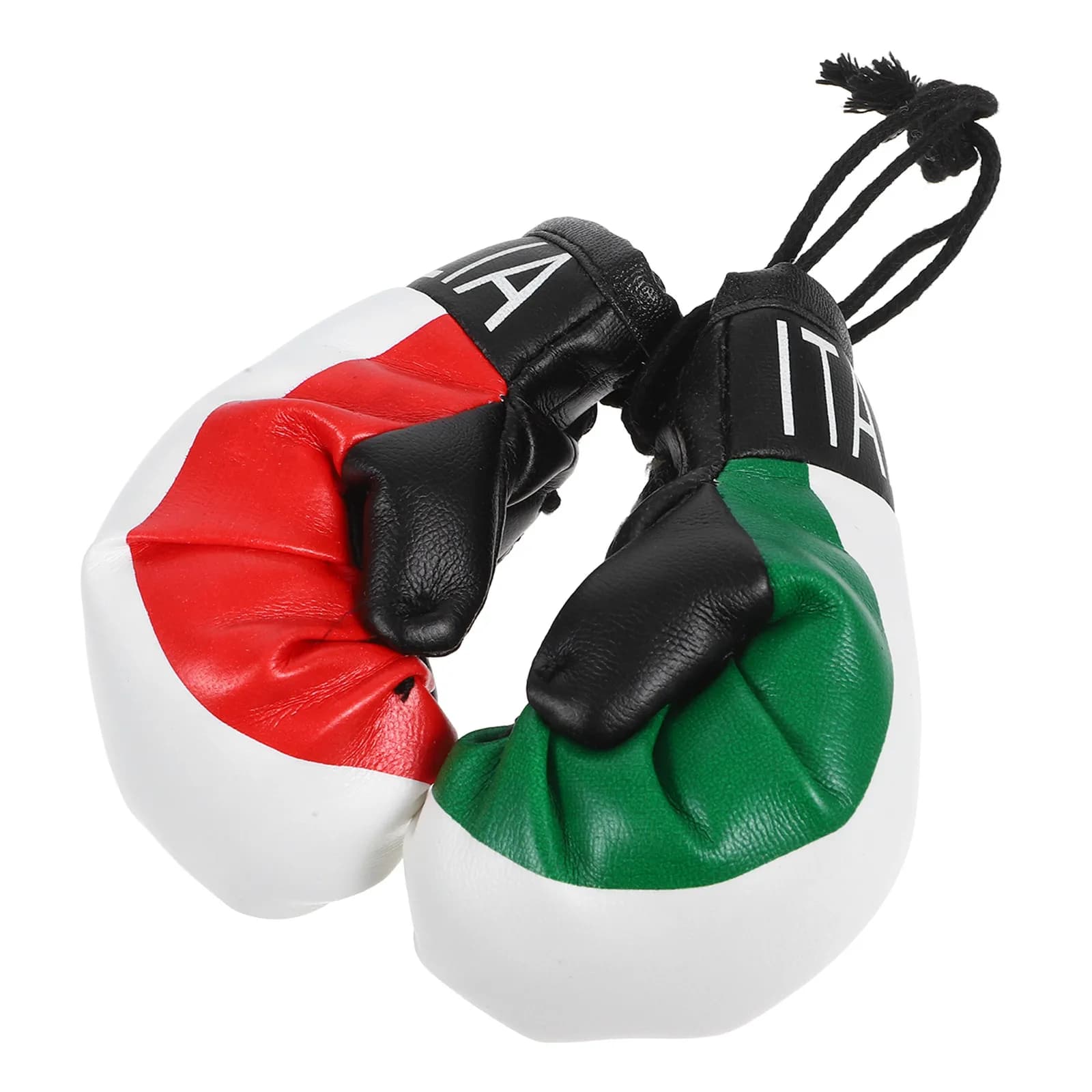 1 Paio di Mini Guantoni da Boxe Pendenti, Decorazione Chic da Appendere, Charm per Borsa, Guantoni da Pugilato in Miniatura, Ornamento per Auto Stile Patriottico