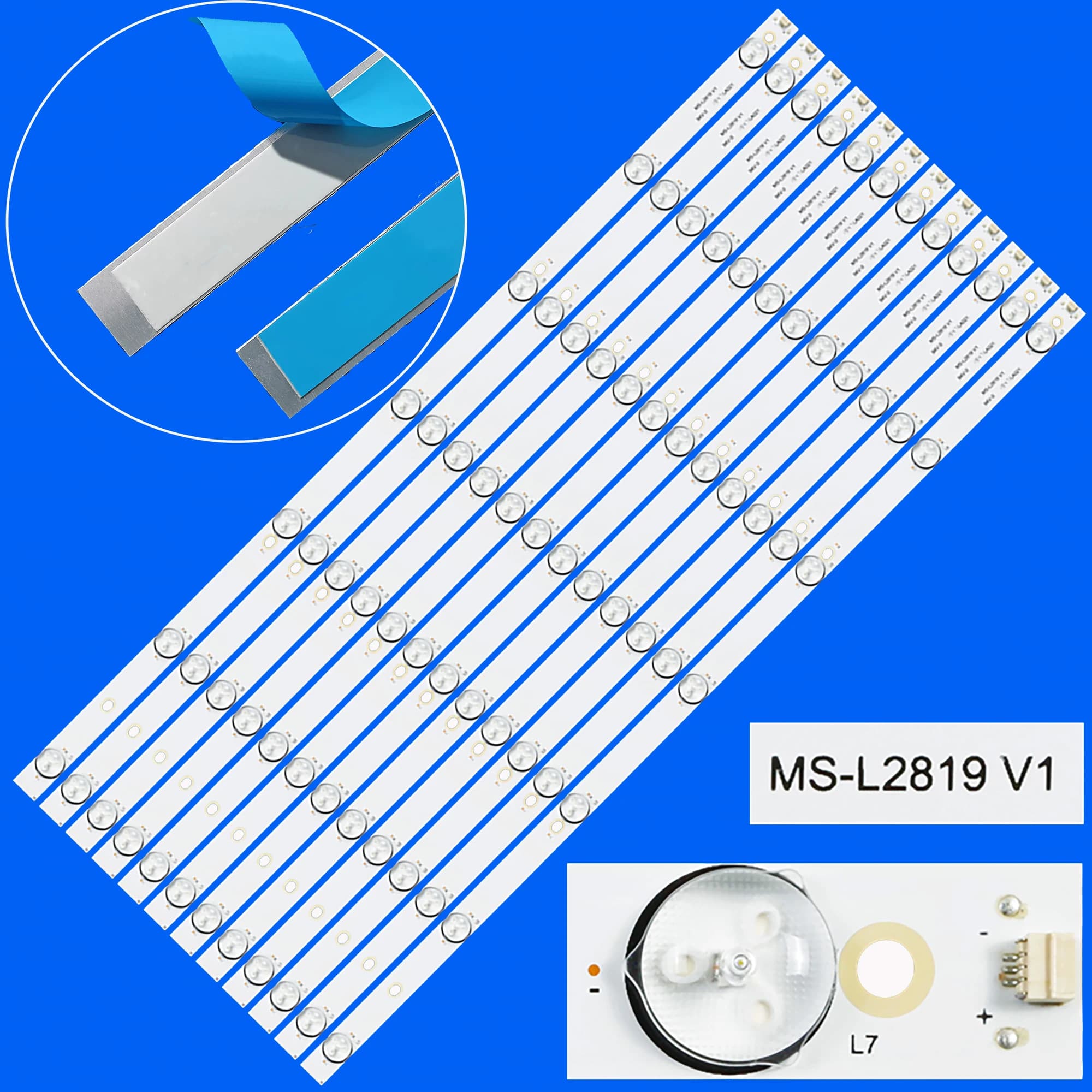 LED Backlight Strip for MS-L2819 V1 65 inches ST-6550U ST-6550US CELED650219B6 65MUA1500 LE-6519NUD 65SUA3505 CX65D07-ZC22AG-04