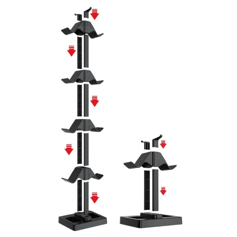 Supporto per riporre attrezzi da gioco regolabile supporto per display per controller per videogiochi a 4 strati Rack in