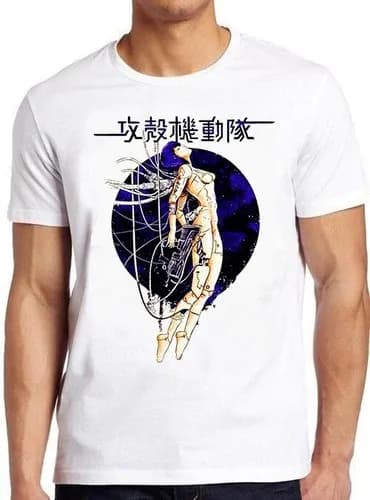 Ghost In The Shell Japanese Sun Meme Cult Movie Funny Gift Tee T Shirt M1007
