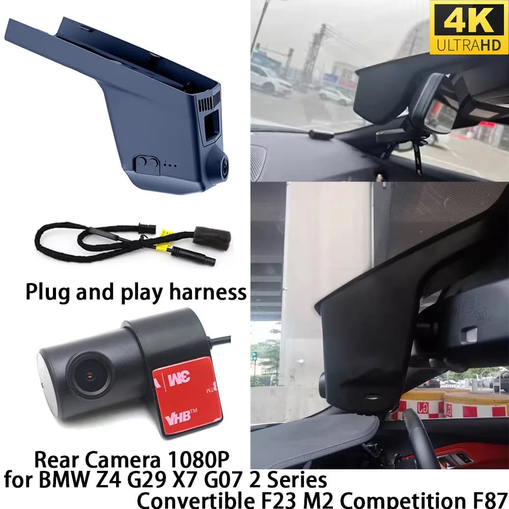 for BMW Z4 G29 X7 G07 2 Series Convertible F23 M2 Competition F87 DVR Dash Cam OEM Front Rear Camera Video Recorder Night Vision