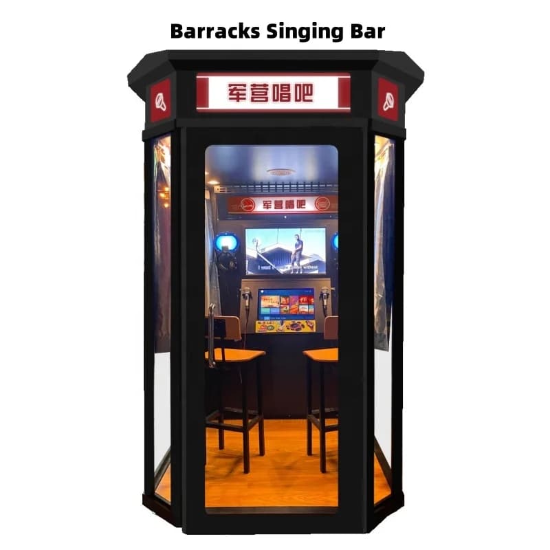 DJ Studio Pod acustico Jukebox Insonorizzato Mini KTV Booth Sala musicale Cabina Karaoke rimovibile Simulatore di canto Console di gioco